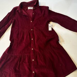 Old Navy children’s corduroy burgundy dress